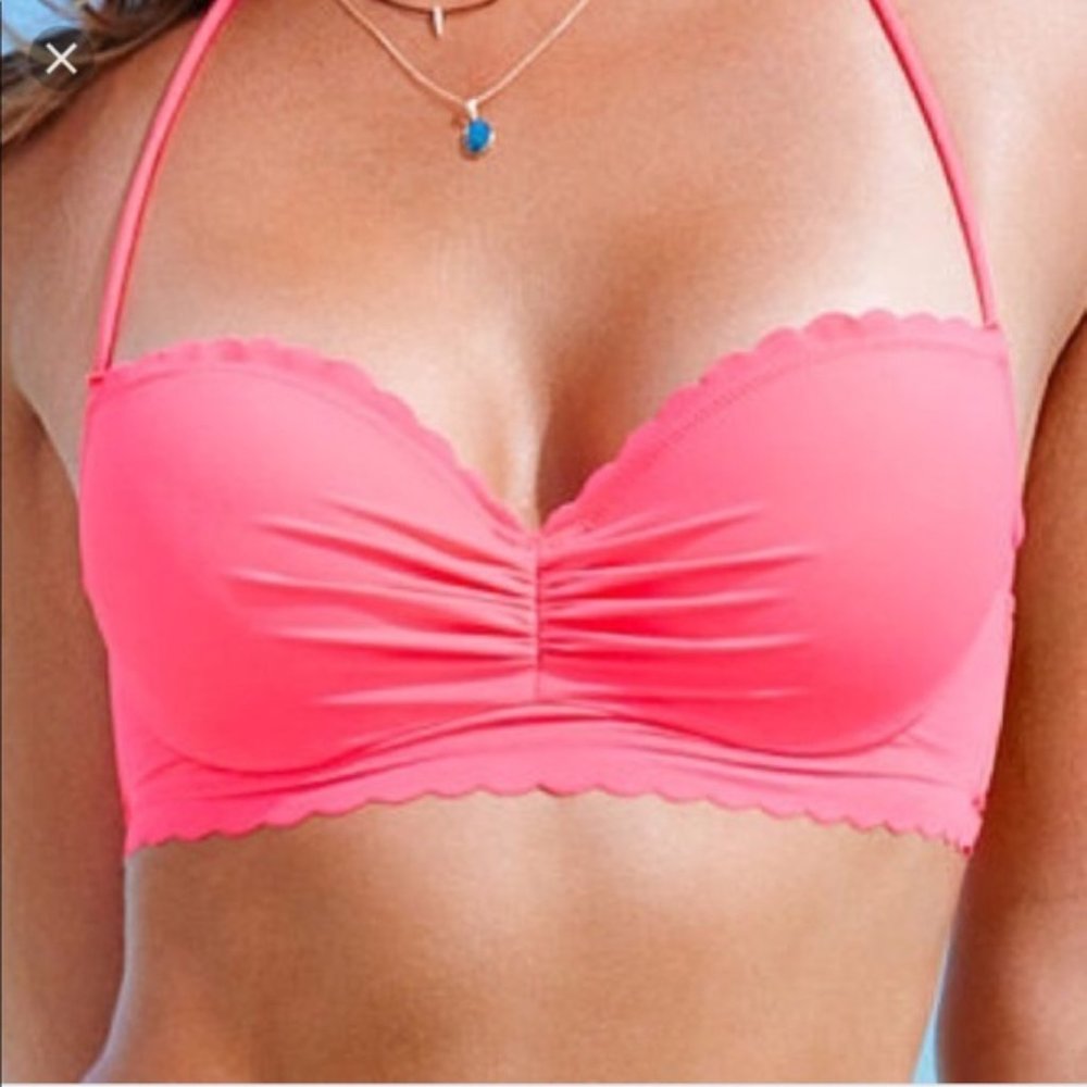 Lavender Scalloped Bikini Top